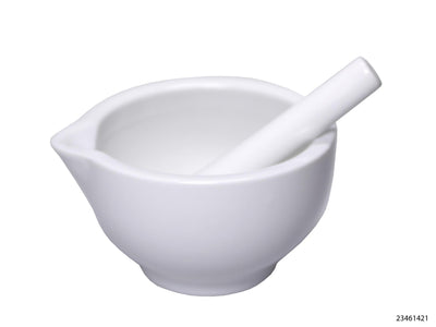 Mortero cerámico dia 8 cm blanco