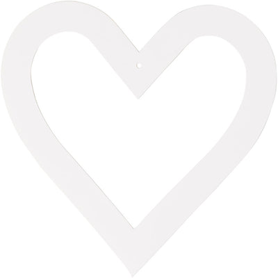 Creativ company harten lijsten, afm 18x18 cm, 230 gr, wit, 16 stuk 1 doos