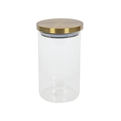 Barattolo di vetro con coperchio dorato da 900 ml