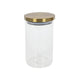 Tarro de cristal con tapa dorada 900ml