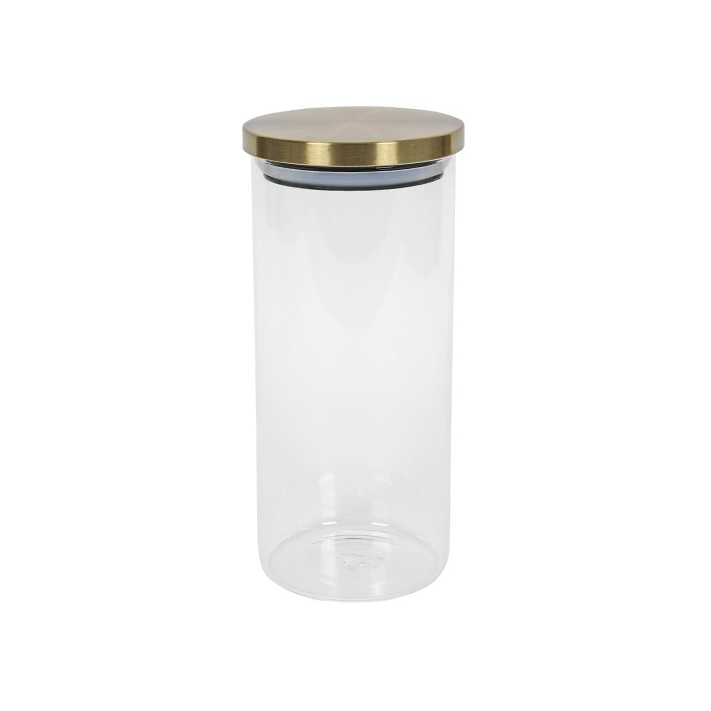 Barattolo in vetro con coperchio dorato da 1200 ml