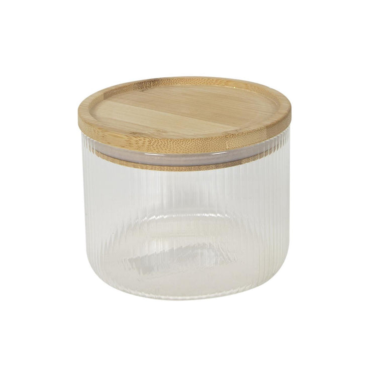 Storage jar boro lines ø11x9cm