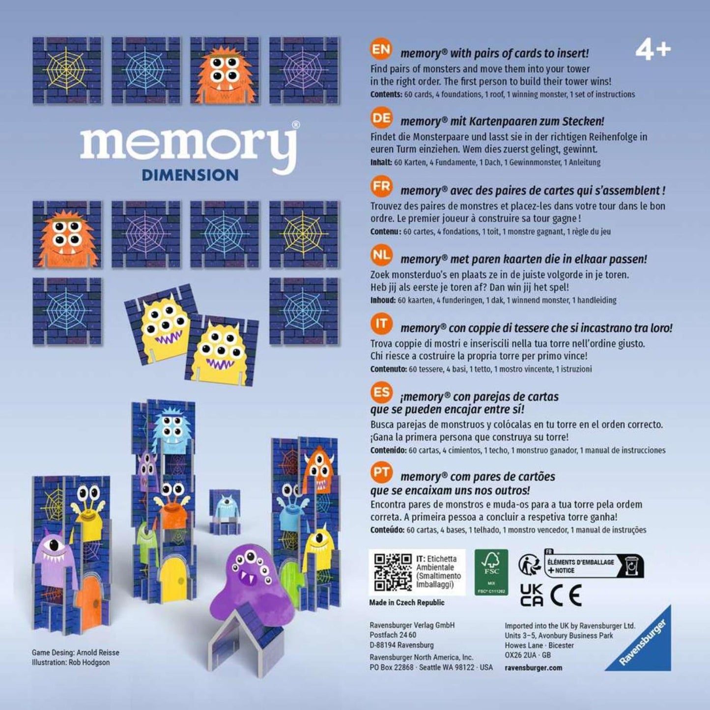 Ravensburger Memory game Dimensions