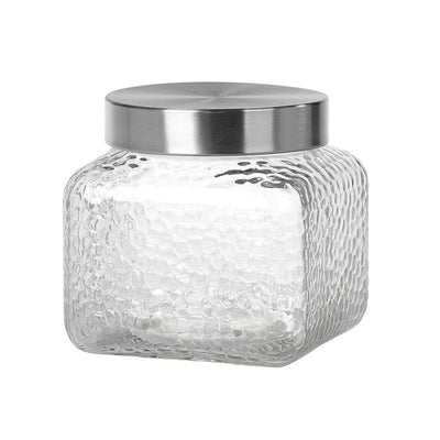 Tarro para guardar utensilios de cocina cristal cuadrado 1350ml