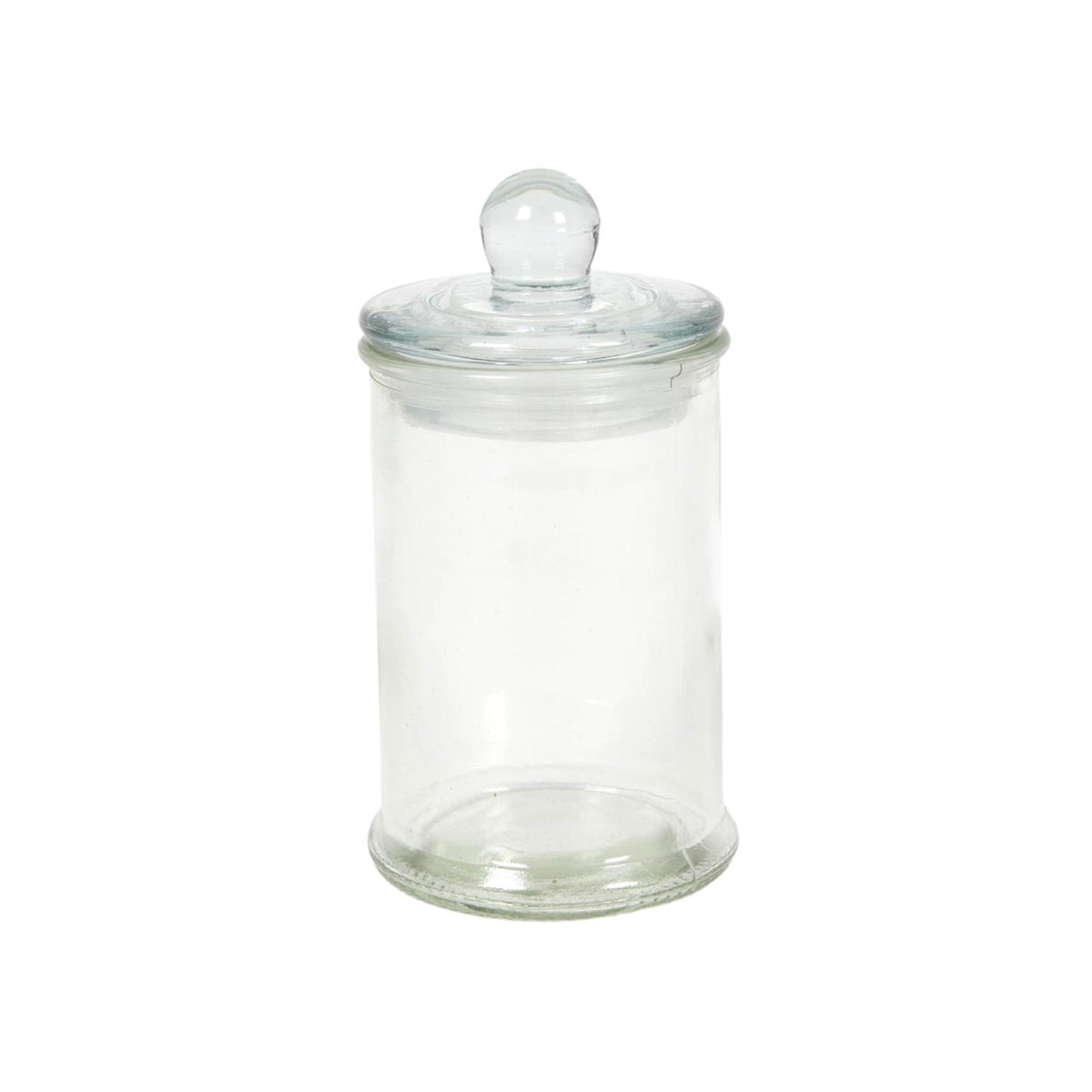 Voorraadpot glas knop ø6x11cm