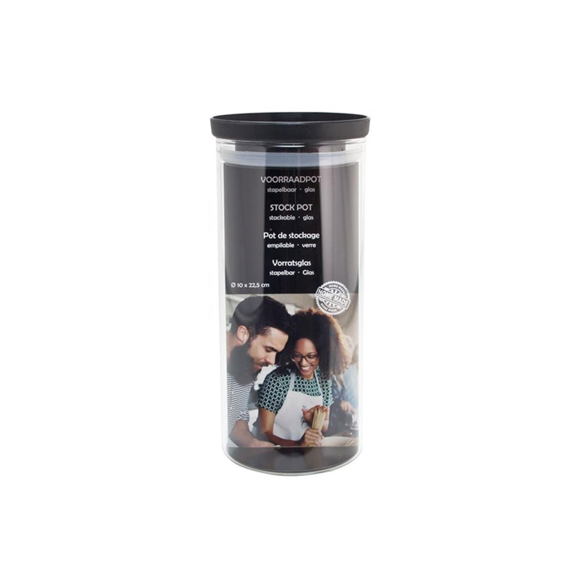 Tarro para guardar utensilios de cocina apilable ø10x22,5cm