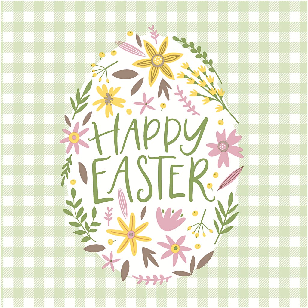 Servilletas Creativ Company, Felices Pascuas, medidas 33x33 cm, 20 piezas 1 caja