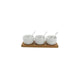Set salse Food for fun da 7 pezzi con tagliere in legno