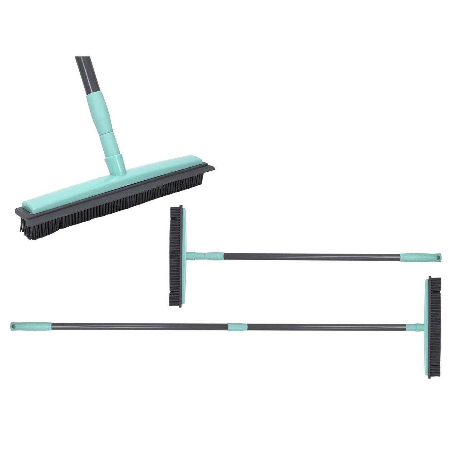 Escoba de goma con mango telescópico 80-130cm