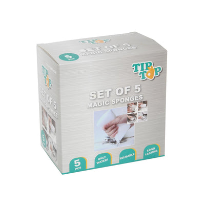 Caja de esponjas milagrosas Tiptop de 5 piezas