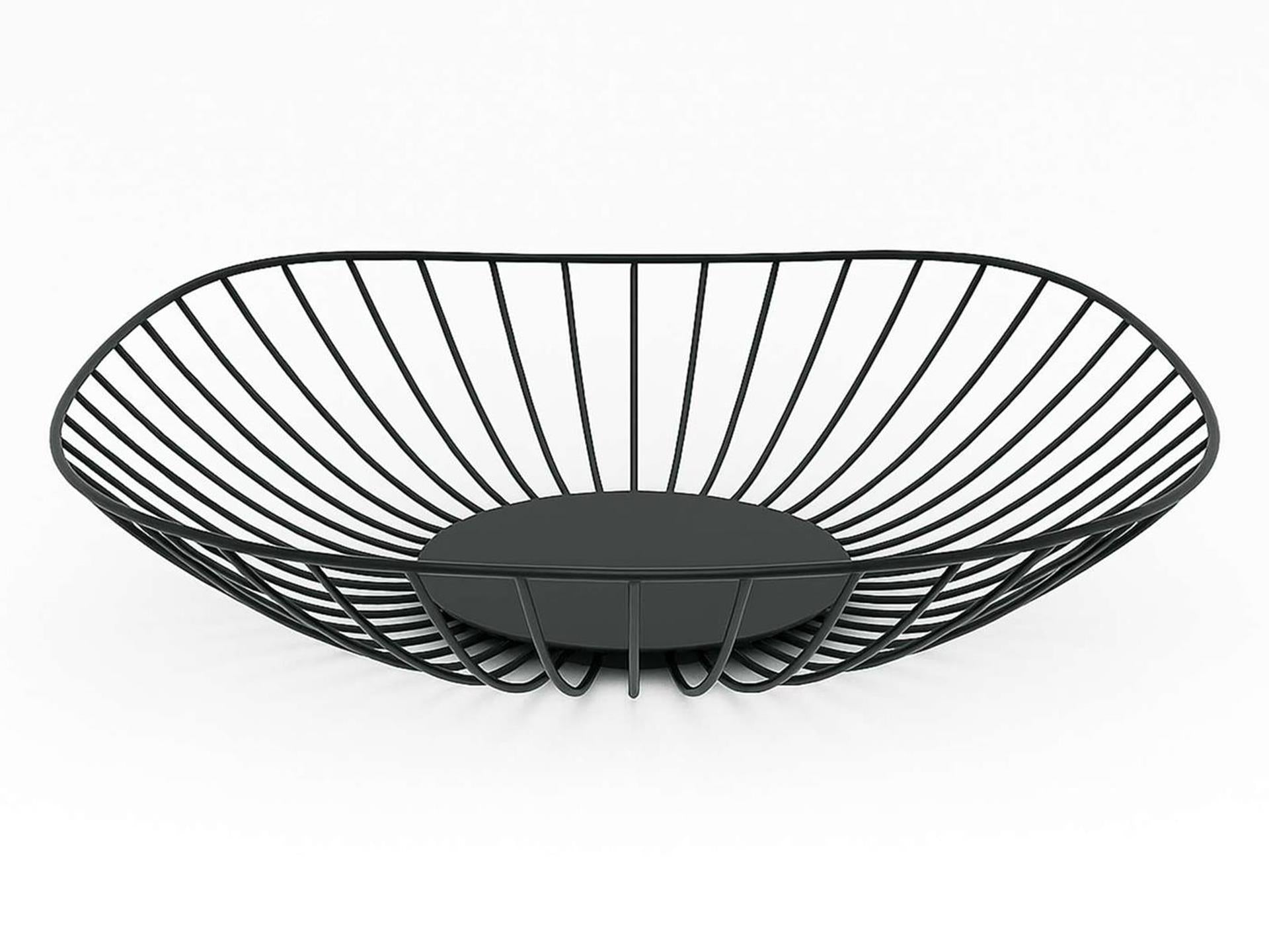 Frutero 26,5x26,5x6,3cm negro