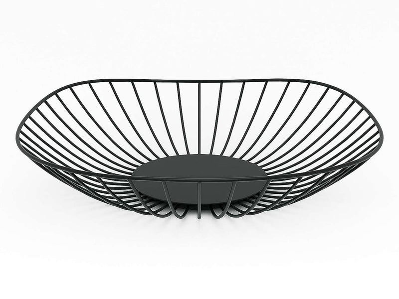 Frutero 26,5x26,5x6,3cm negro