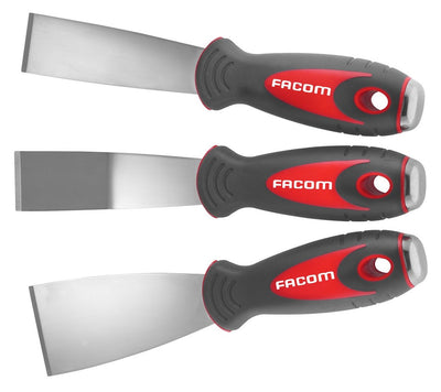 Set Facom di 3 raschietti in acciaio inox