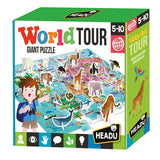 Headu Legpuzzel Wereld met 3D Elementen, 108st. - afbeelding 1