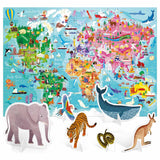 Headu Legpuzzel Wereld met 3D Elementen, 108st. - afbeelding 2