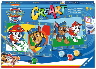 Ravensburger Creart Pintura de Number Paw Patrol