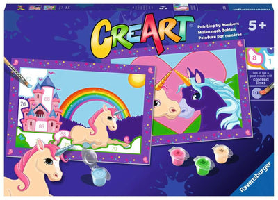 Ravensburger Pintura de Ciente por Número Unicornios mágicos