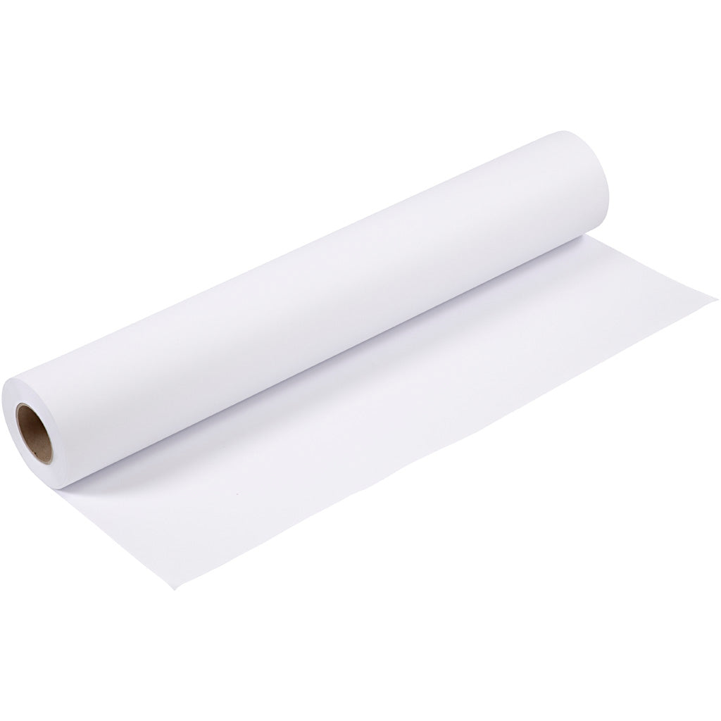 Carta da disegno aziendale Creativ in rotolo, l: 61 cm, 80 gr, bianco, 50 m 1 rotolo