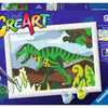 Ravensburger creart schilderen op nummer - dwalende dinosaurus
