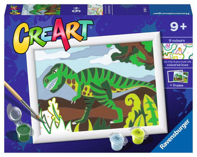 Ravensburger Creart Painting on Song Wandering Dinosaurus