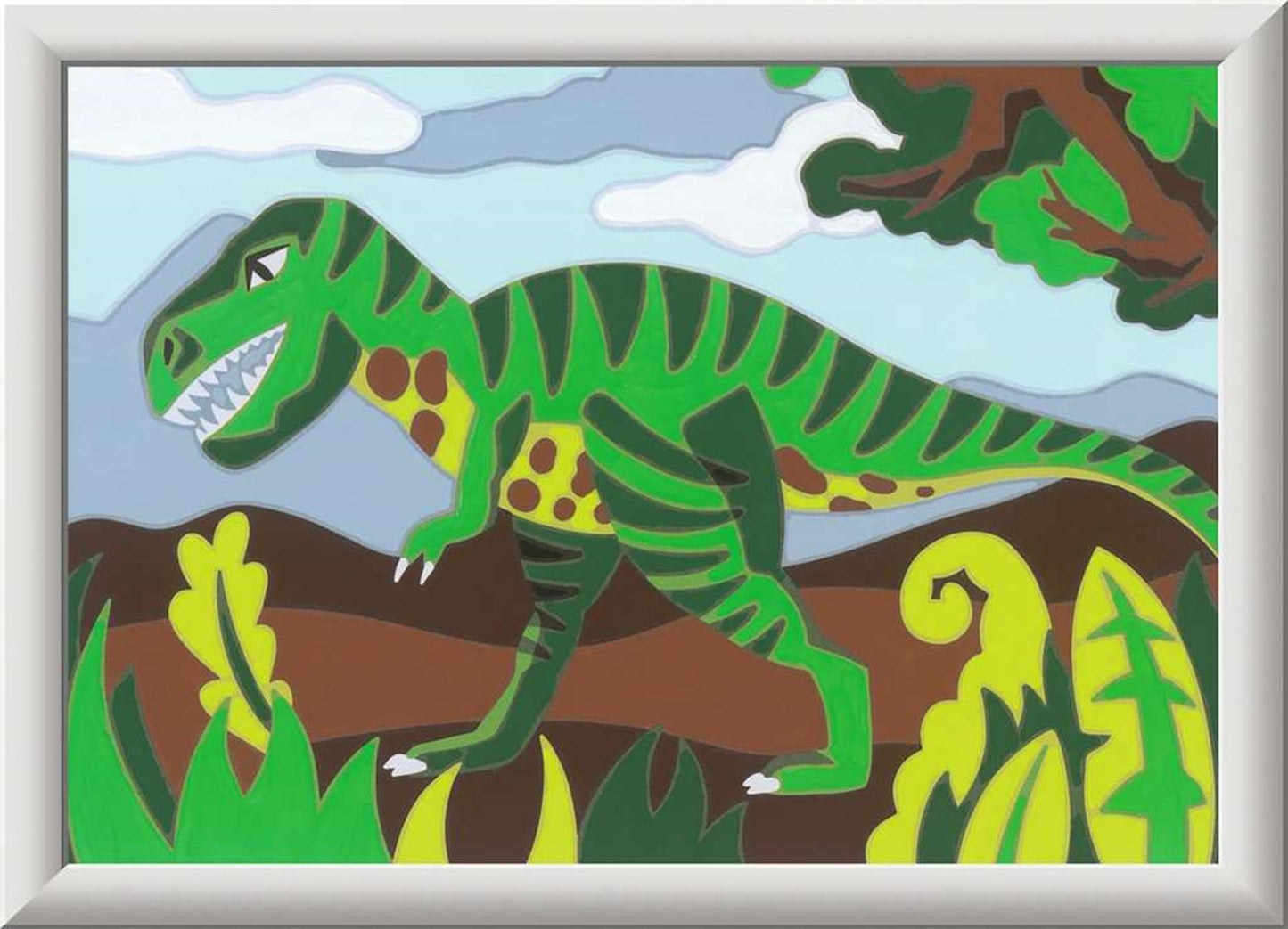Ravensburger creart schilderen op nummer - dwalende dinosaurus