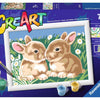 Ravensburger Creart Painting su numeri conigli soffici