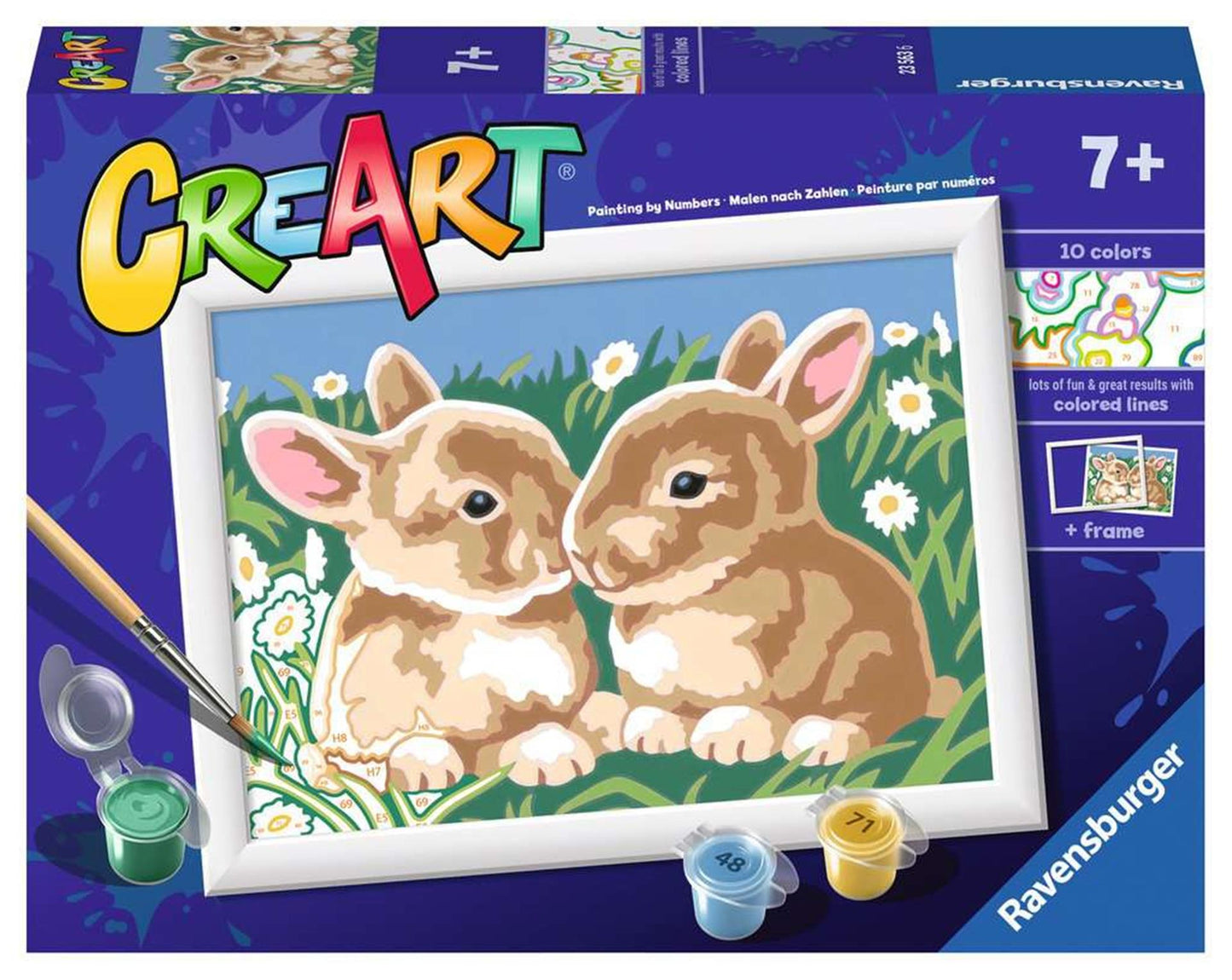 Ravensburger Creart Painting su numeri conigli soffici