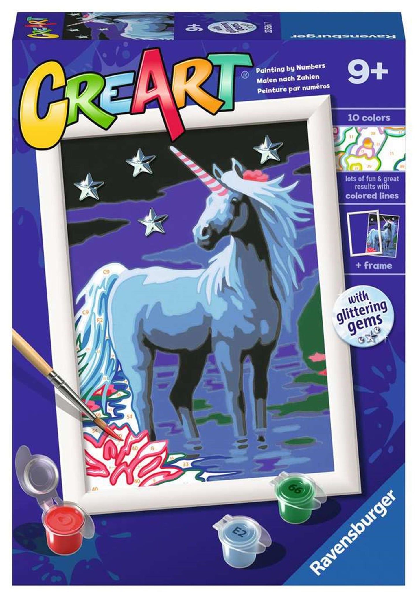 Ravensburger Creart Painting di Number Magical Unicorn
