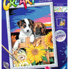 Ravensburger Creart Painting at Number Sunset Dogs