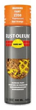 Bomboletta spray ruggine-oleum vernice per marcatura rosso arancio al fluoro 500ml