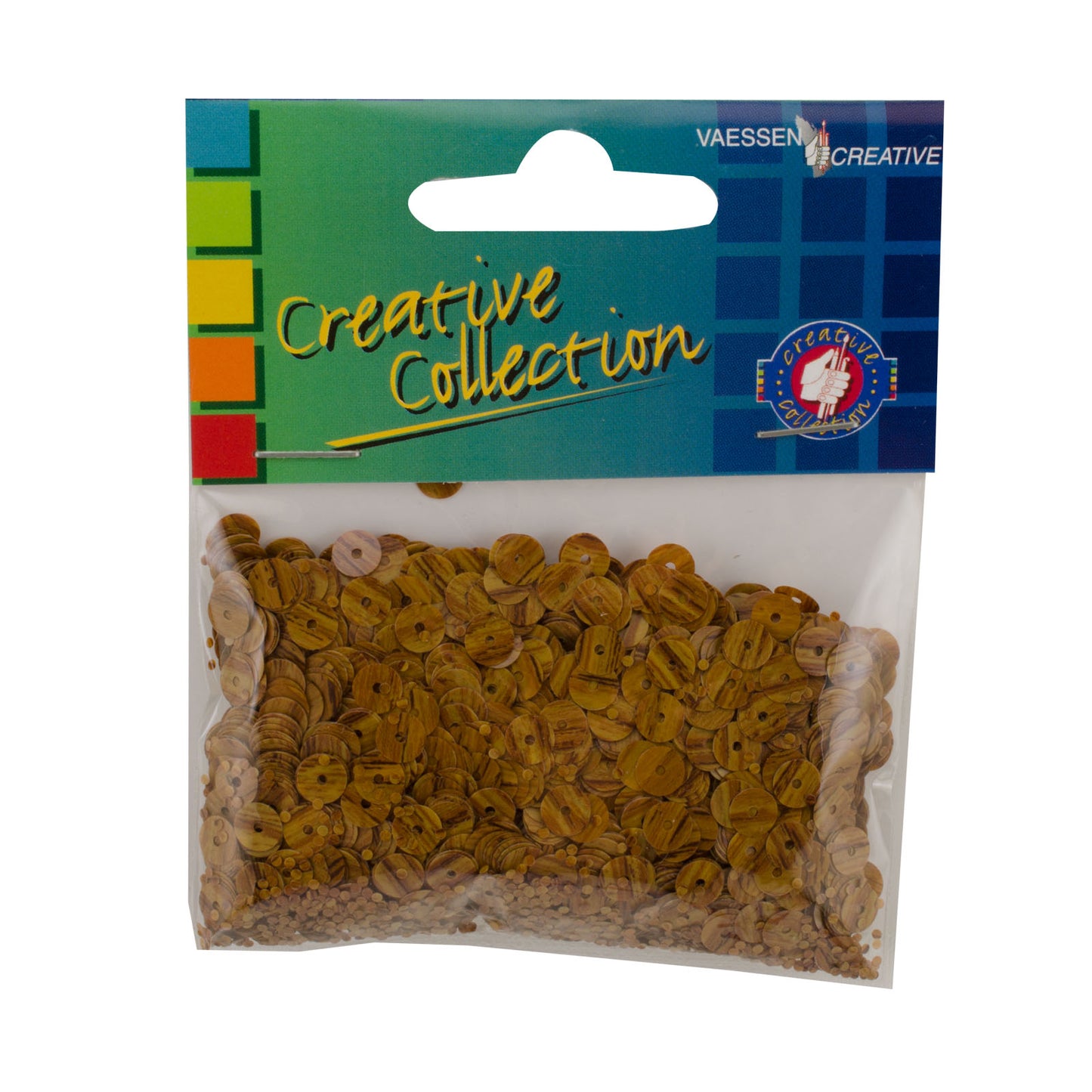 Vaessen creative • paillettes eco 6 mm 20 g marrone medio