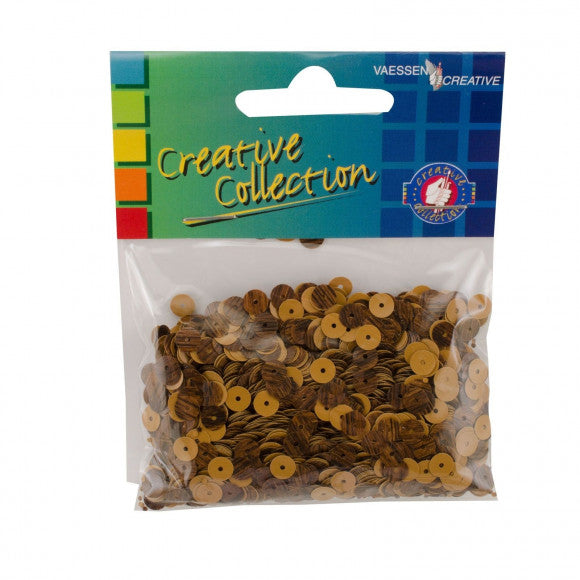Vaessen creative • paillettes eco 6mm 20g marrone scuro