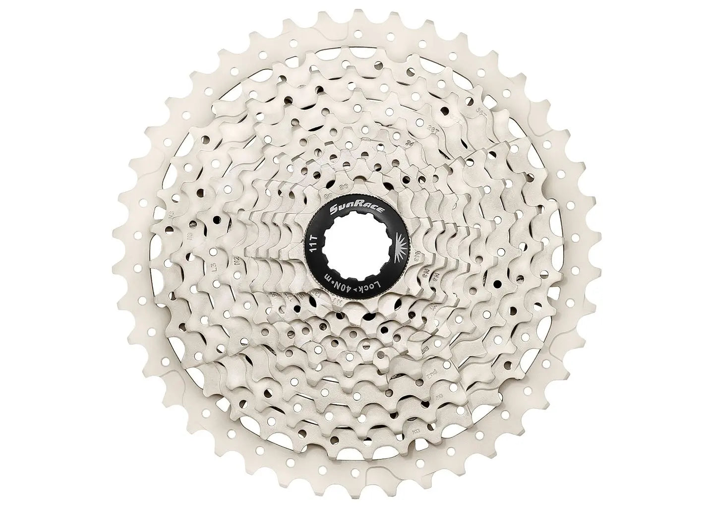 SunRace csms8 cassette 11 speed 11-40t. zilver in box