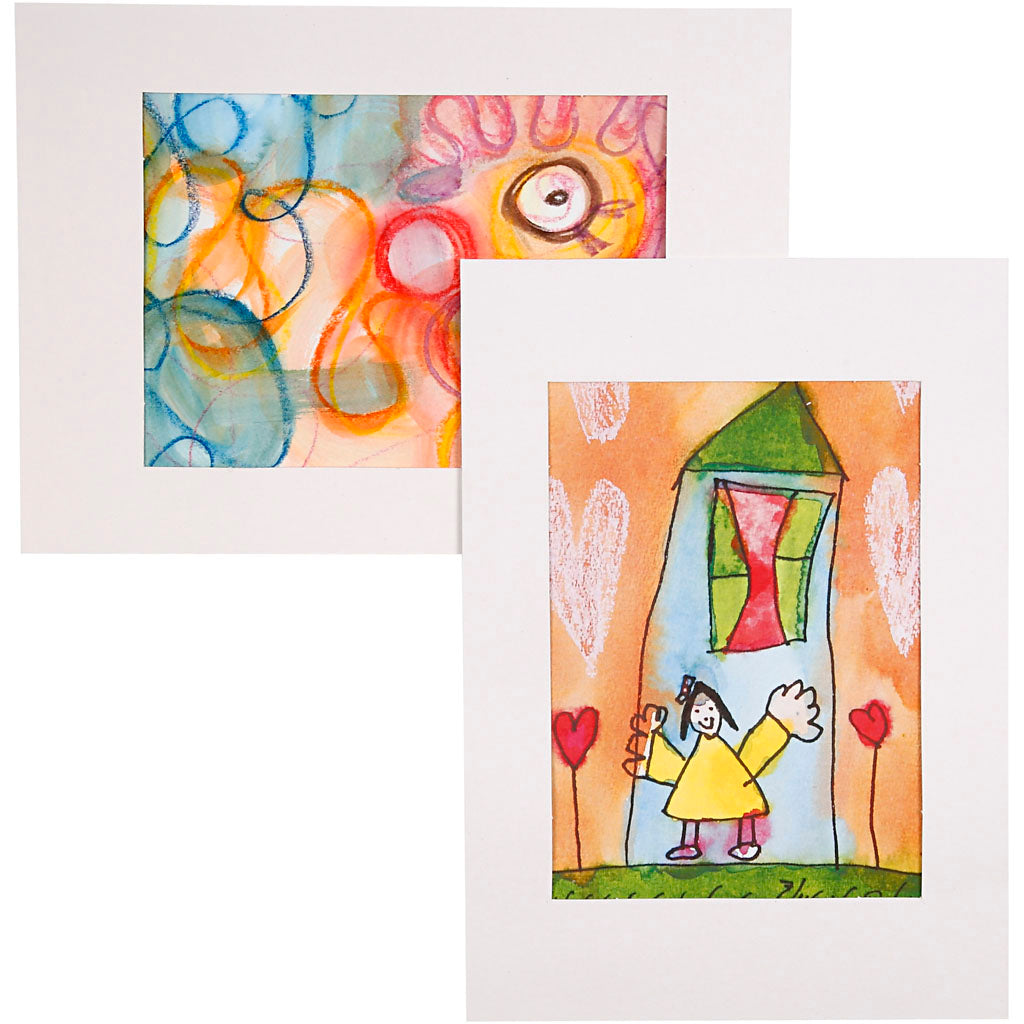Creativ company passepartout frames, size 19.8x28 cm, 500 g, white, 100 pieces 1 box