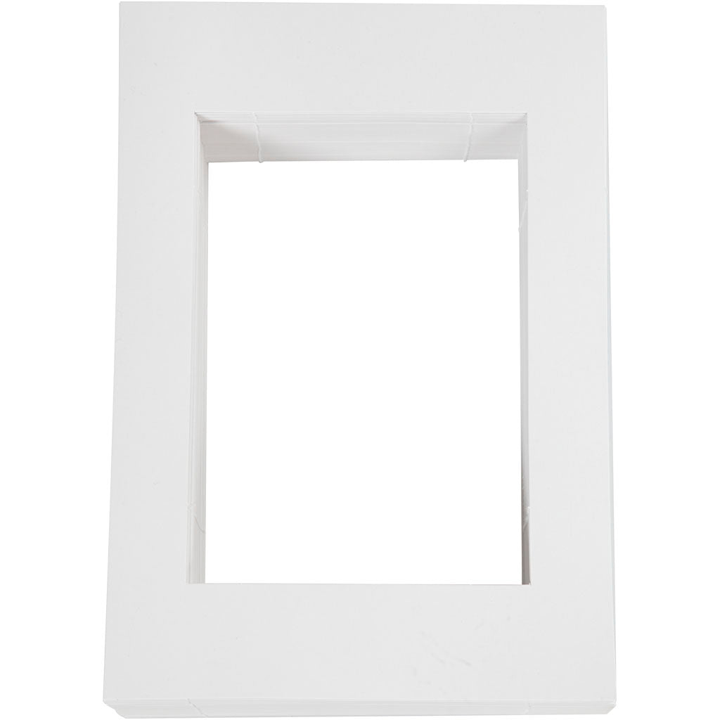 Creativ company passepartout frames, size 19.8x28 cm, 500 g, white, 100 pieces 1 box