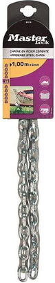 Cadena Masterlock, acero con vinilo, 6mm, 1m