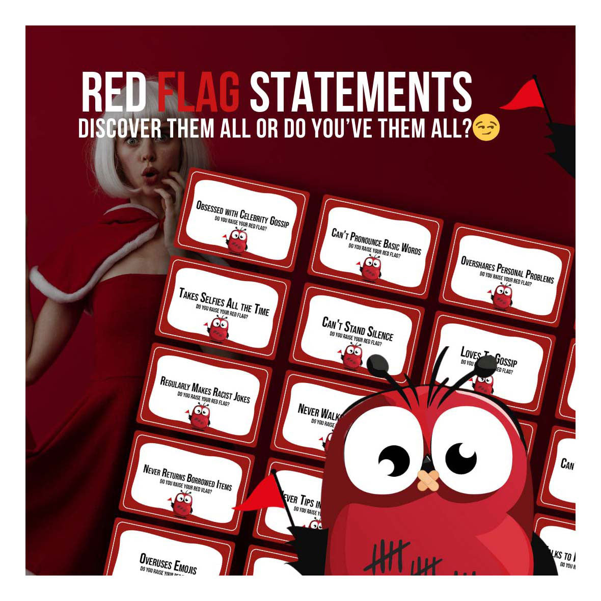 Patate fritte alza il gioco della festa in edizione originale della bandiera rossa (inglese)