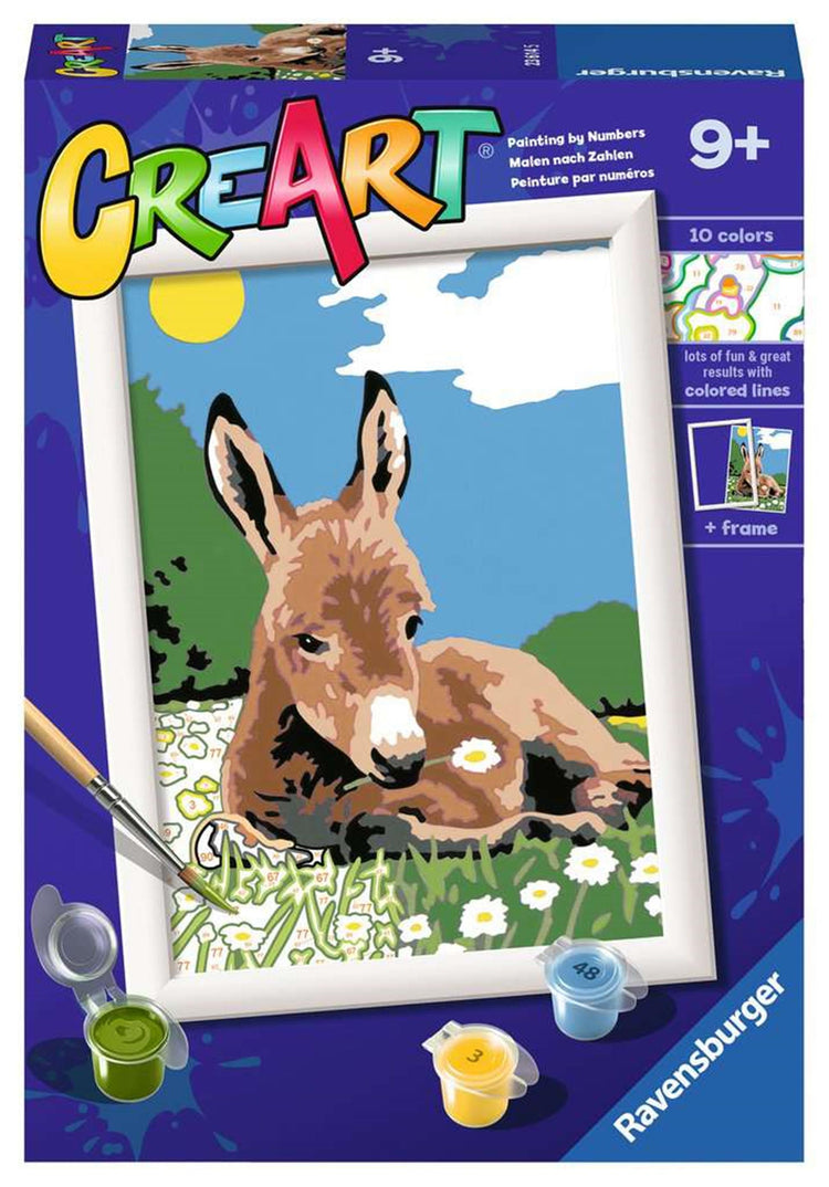 Ravensburger Pintura Ciora en el número Klein Ezeltje