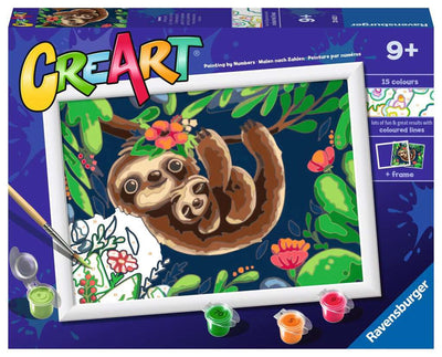 Ravensburger Creart Painting su numeri fantastici bradipi