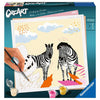 Painting by number Zebra