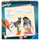 Painting by number Zebra