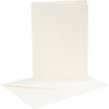 Buste per biglietti aziendali Creativ, formato biglietto 10,5x15 cm, formato busta 11,5x16,5 cm, bianco sporco, 10 set 1 scatola