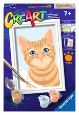 Ravensburger Creart Painting on Number Oranje Tabby - afbeelding 1