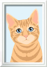 Ravensburger Creart Painting on Number Oranje Tabby - afbeelding 2