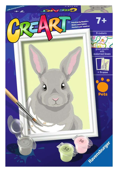 Ravensburger Pintura Ciora en número Grey Rabbit