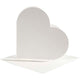 Creativ company kaarten enveloppen hart 12,5x12,5 cm off-white 10 stuks