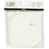 Creativ company kaarten enveloppen hart 12,5x12,5 cm off-white 10 stuks