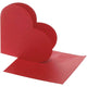 Biglietti a forma di cuore Creative Company, formato biglietto 12,5x12,5 cm, formato busta 13,5x13,5 cm, rosso, 10 set 1 scatola