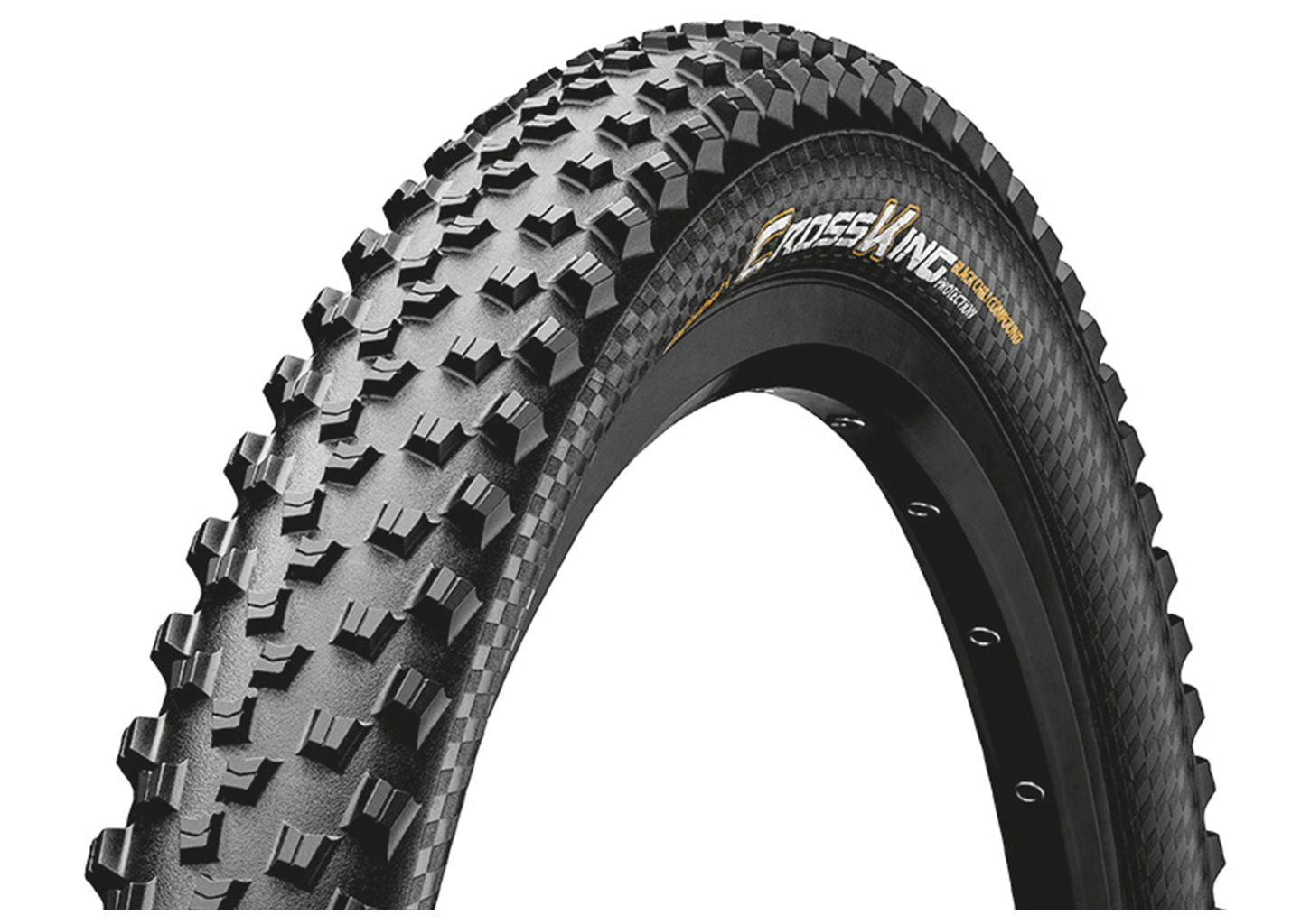 Pneumatico esterno continentale (55-559) 26-2.2 Cross King 2,2 pt Banda pieghevole nera