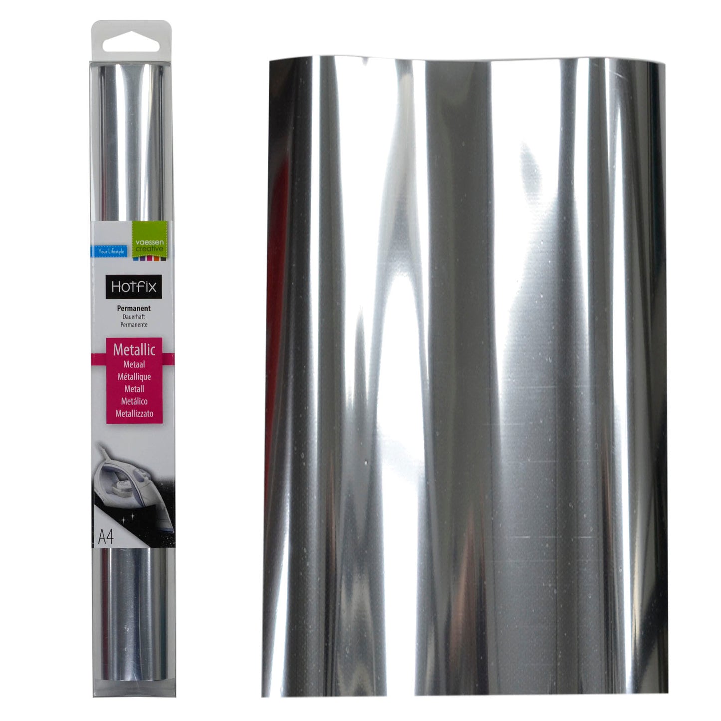 Vaessen creative • flex metallico a4 argento